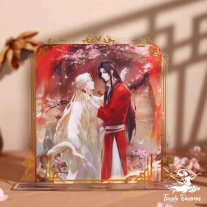 Acrilico Oficial Hua Cheng con Estatua Xie Lian