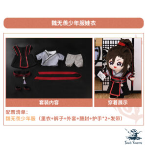 Ropa MiniDoll Oficial Wei Wuxian Estudiante 20cm
