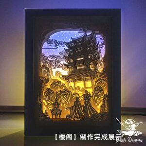 Lampara Wangxian con edificio