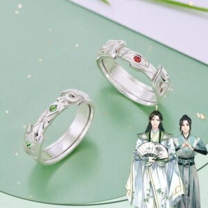 Set de Anillos Doble Plateado BingQiu