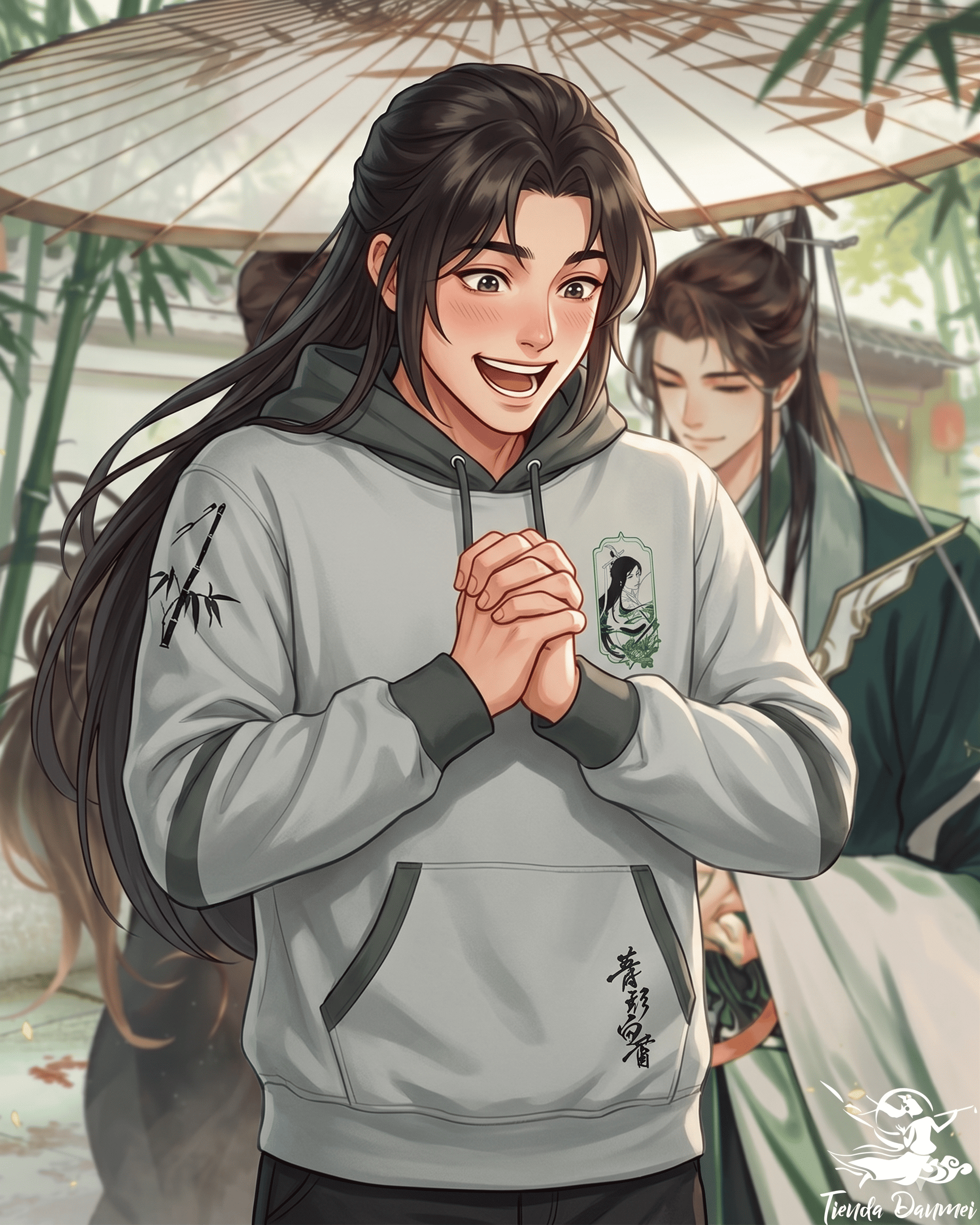 DuoPack Poleras Capucha con Doble Manga BingQiu - Imagen 2