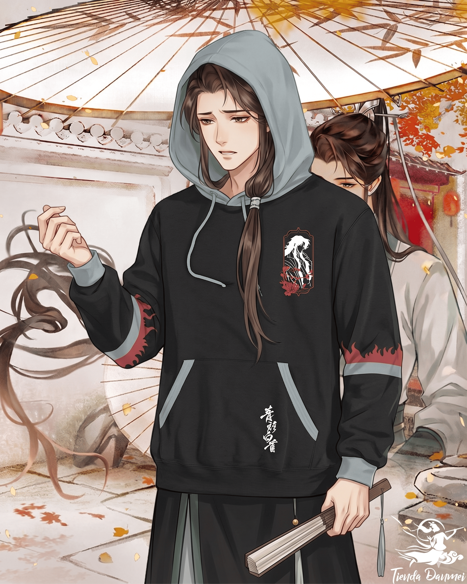 DuoPack Poleras Capucha con Doble Manga BingQiu - Imagen 3