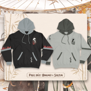 DuoPack Poleras Capucha con Doble Manga BingQiu